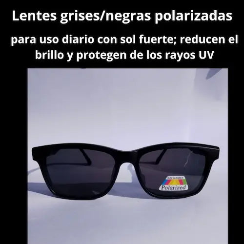Ten visión clara al instante sin cargar varias gafas