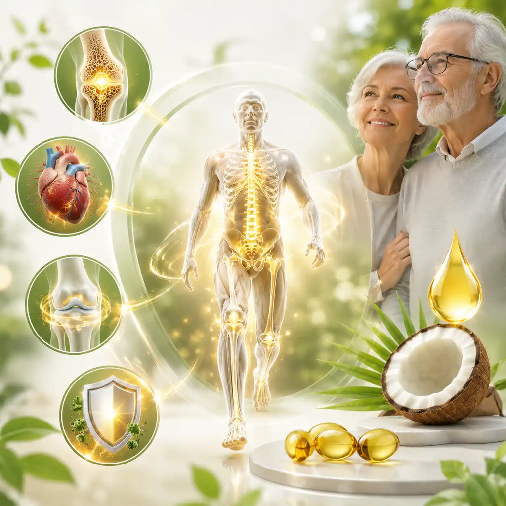 Vitamina D3 K2 con aceite de coco